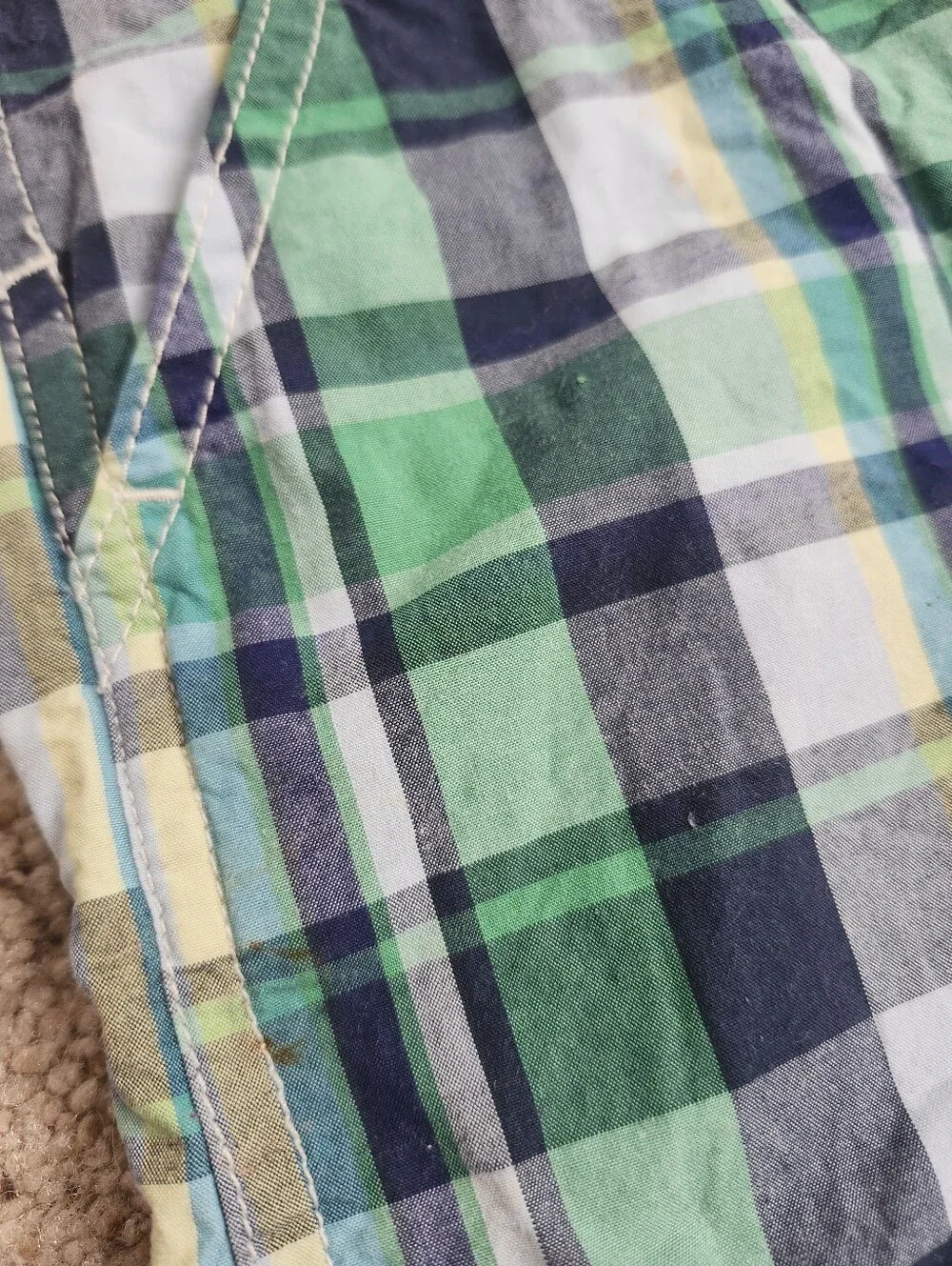 Oshkosh Blue Plaid Overalls